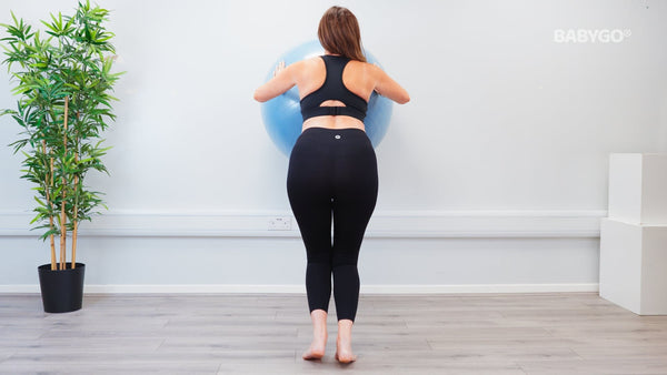 Wall Ball Push Up – Birthing Ball exercise