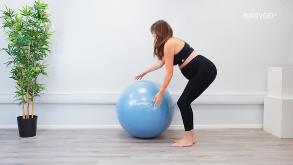 Wall Ball Squat – Birthing Ball exercise