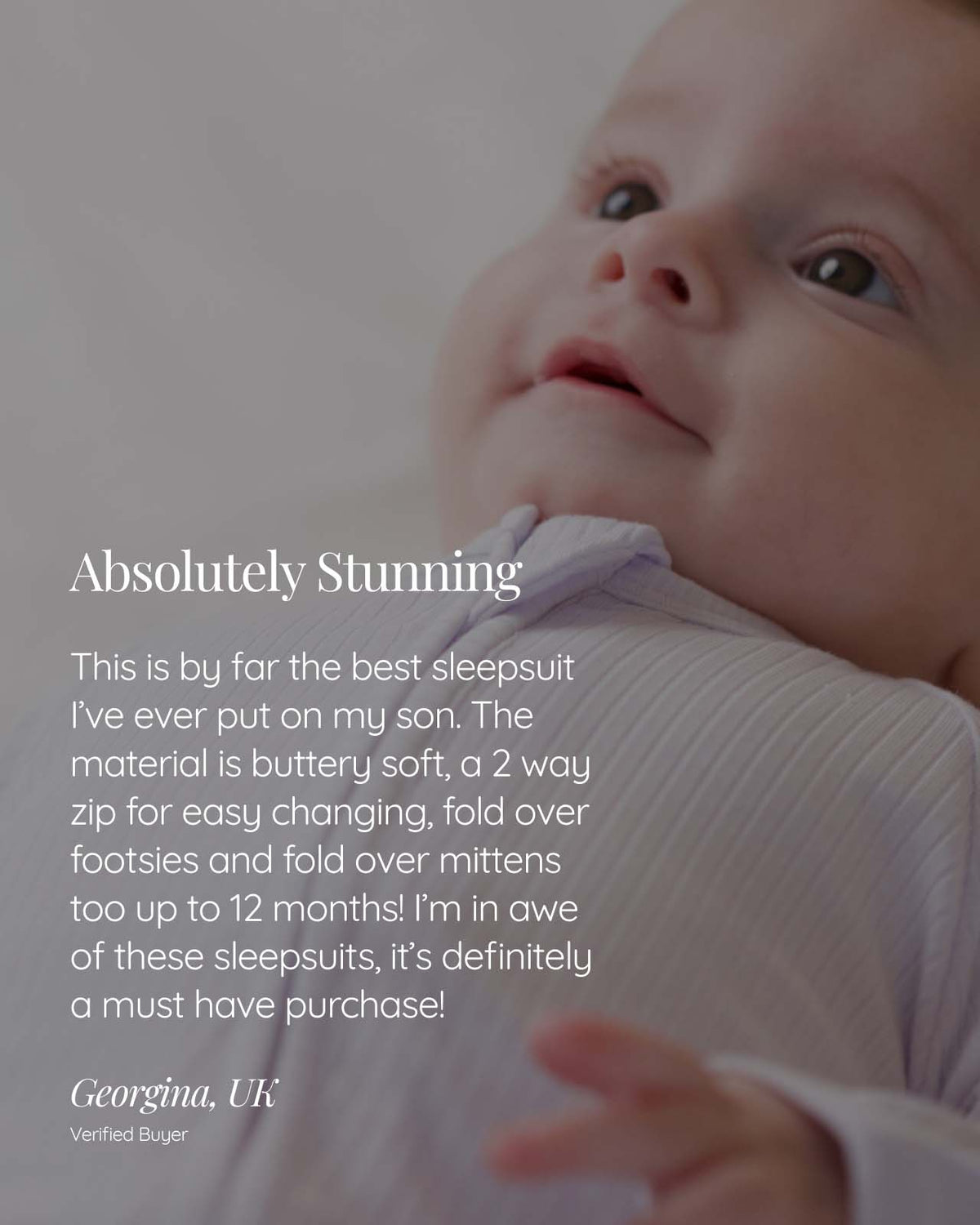 BABYGO® White Ribbed Zip Sleepsuit