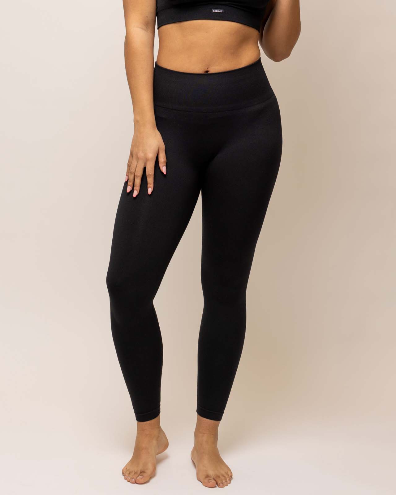 Postpartum Leggings Black Postnatal Active Wear BABYGO®