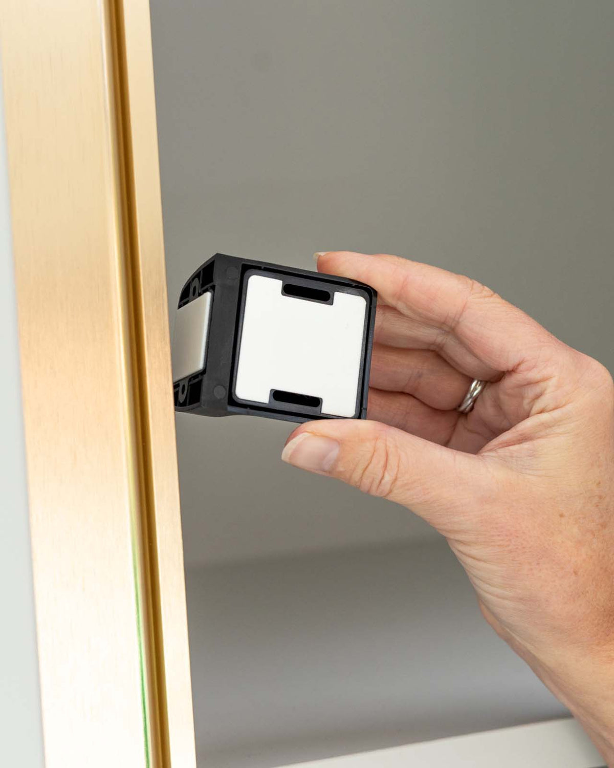 black magnetic child safety lock