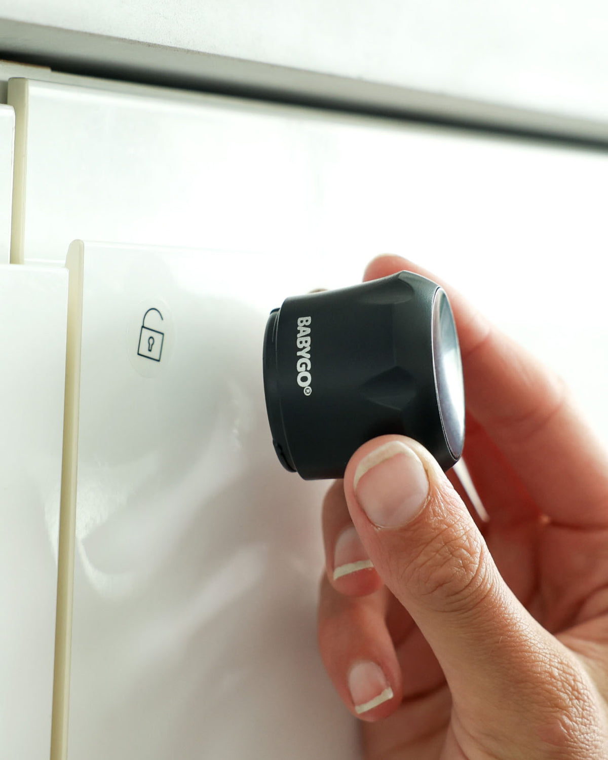 black magnetic child safety key