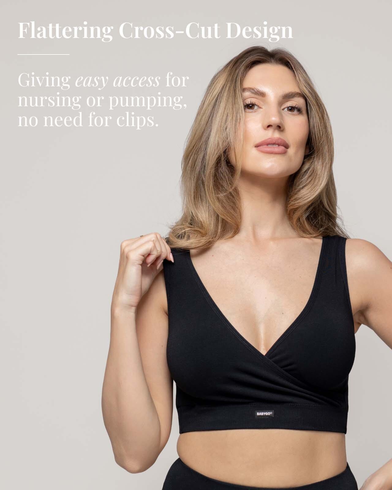 BABYGO Reggiseno sportivo per allattamento al seno con supporto BABYGO Reggiseno sportivo per allattamento al seno con supporto