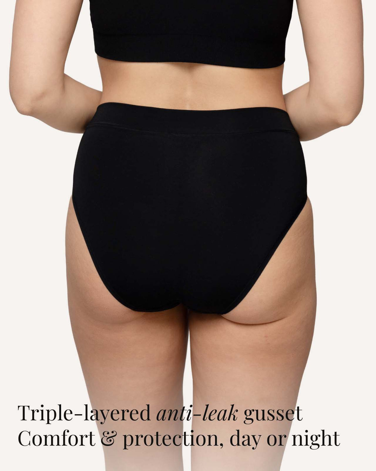 BABYGO postpartum c section knickers black seamless low rise