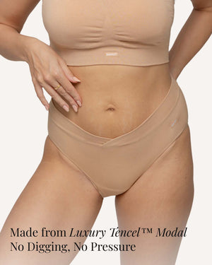 BABYGO postpartum c section knickers nude seamless low rise