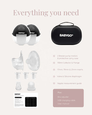 BABYGO® Air™ Electric Breast Pump Double