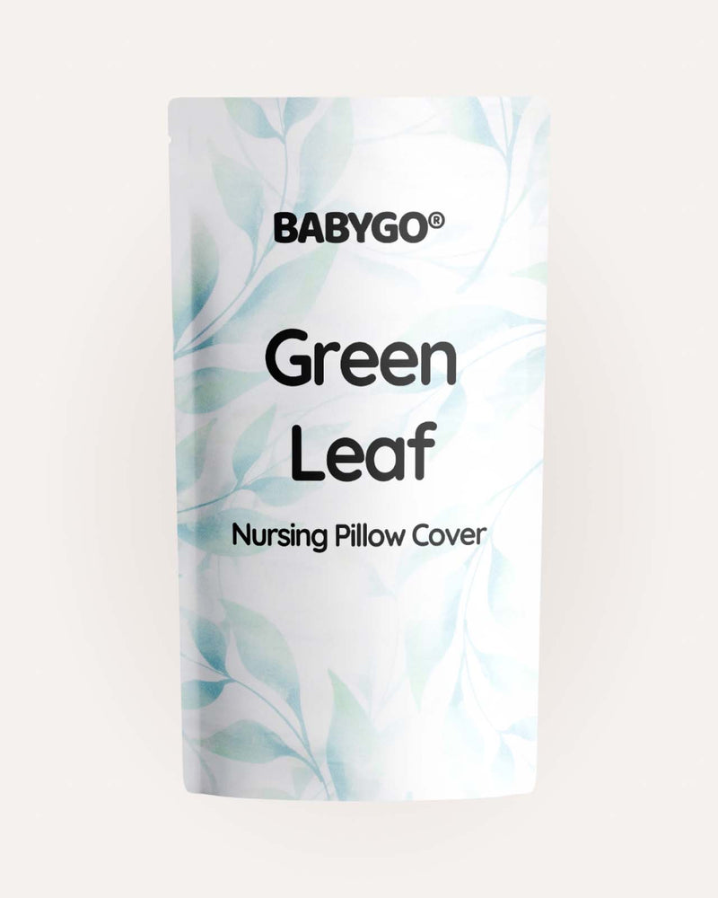 BABYGO® Green Leaf Nursing Pillow Cover