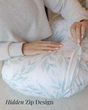 BABYGO® Green Leaf Nursing Pillow Cover