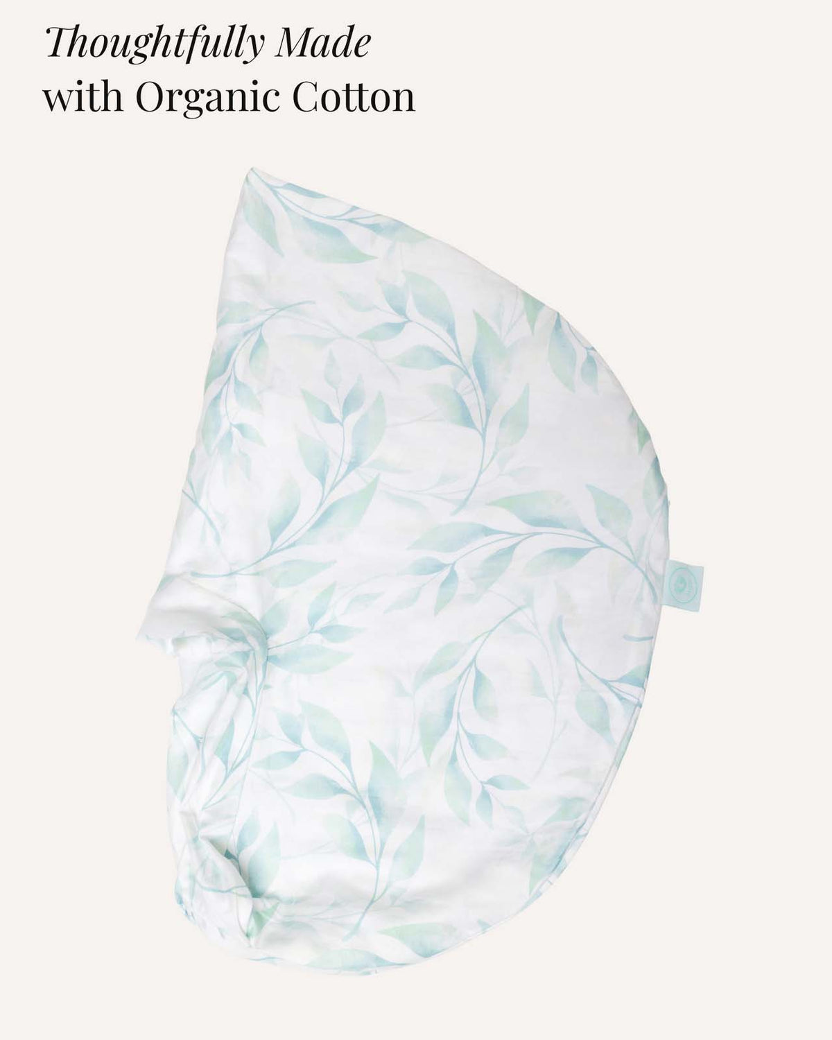 BABYGO® Green Leaf Nursing Pillow Cover