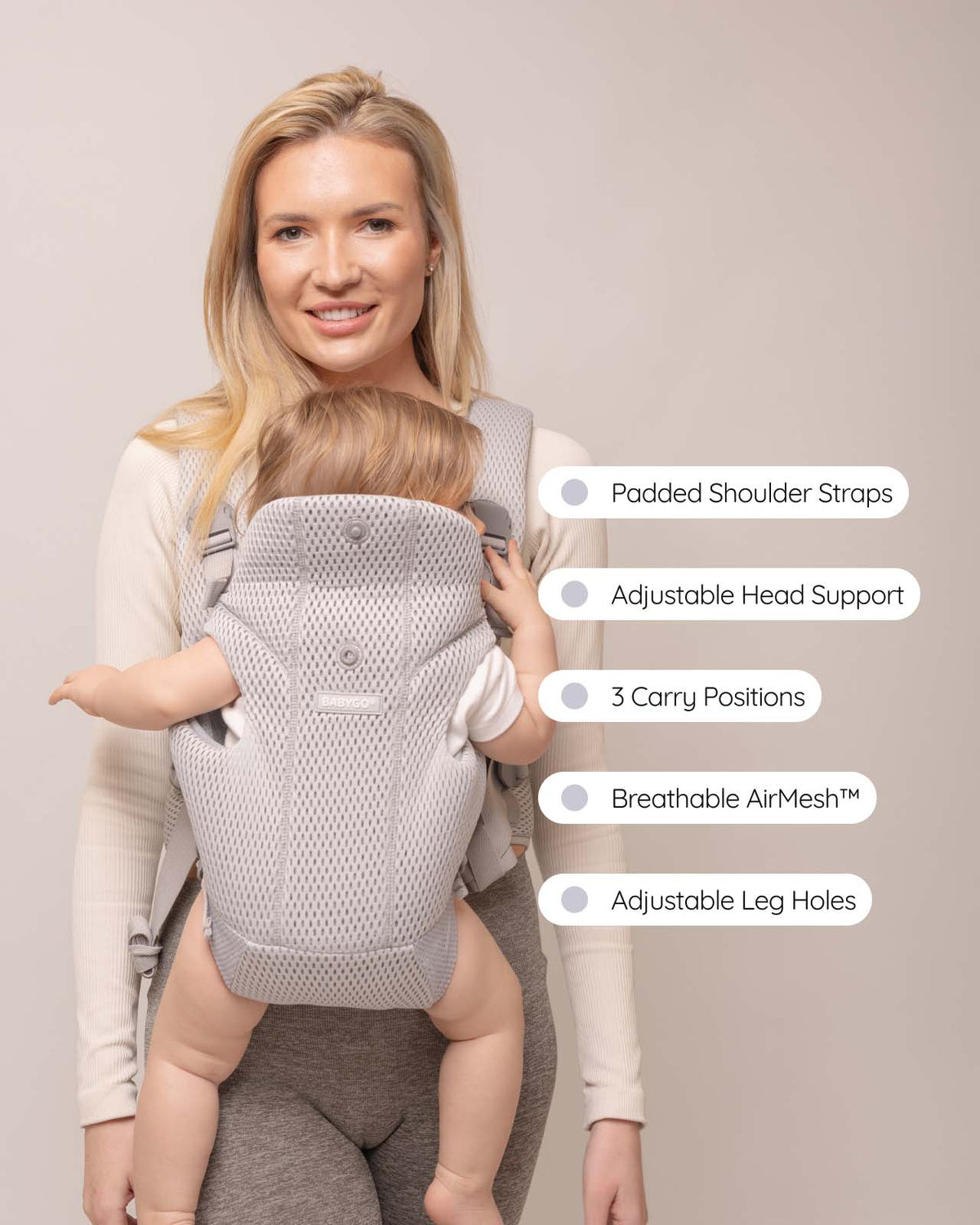 BABYGO® AirMesh™ Baby Carrier