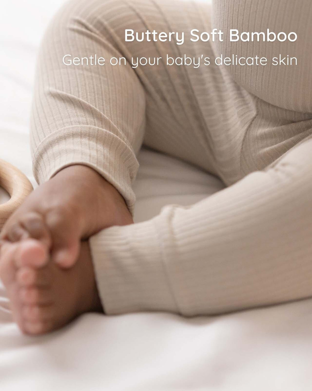 BABYGO® Oatmeal Short Ribbed Bodysuit & Leggings