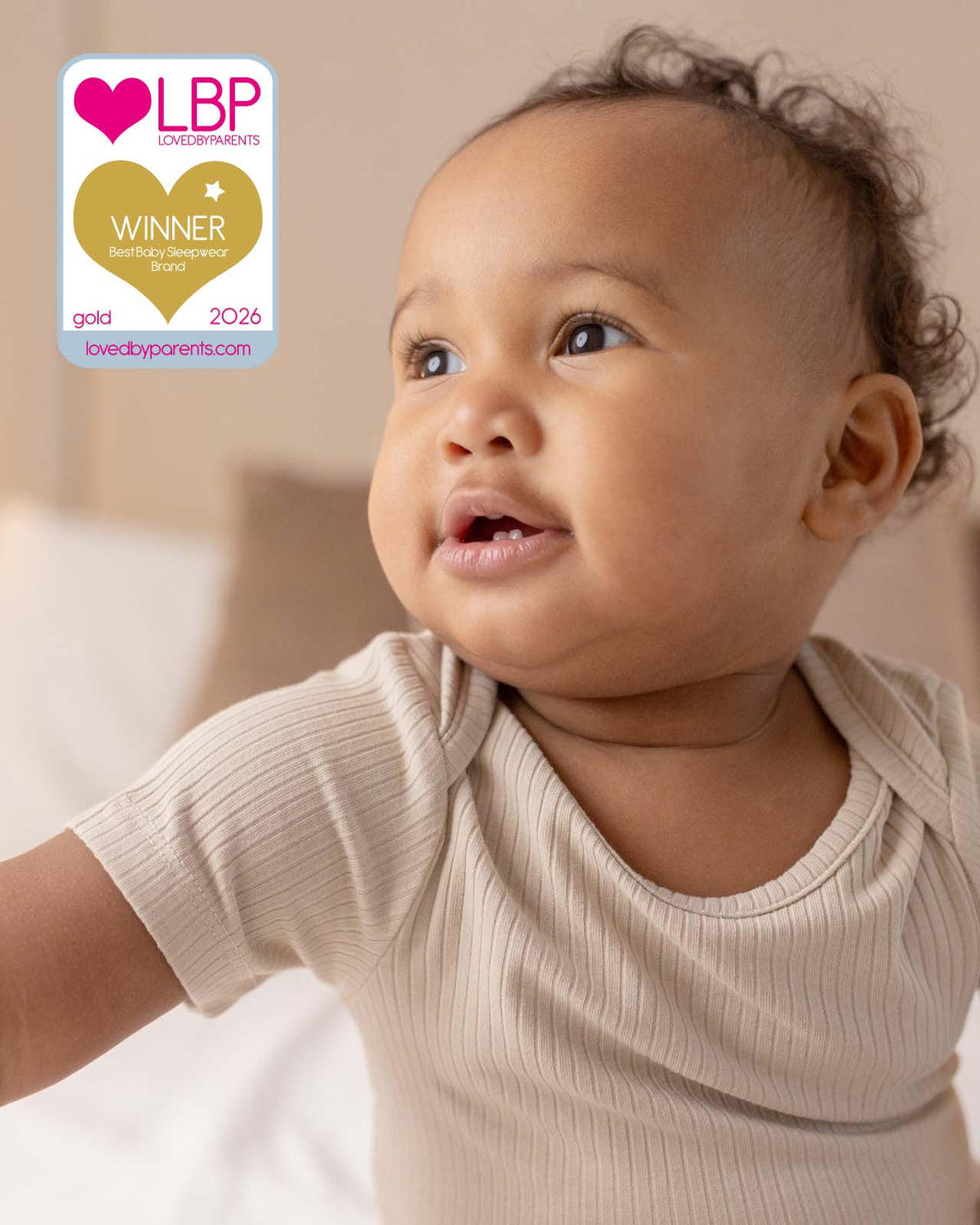 BABYGO® Oatmeal Short Ribbed Bodysuit & Leggings