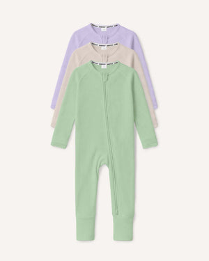 BABYGO® Zip Sleepsuit | 3 Pack