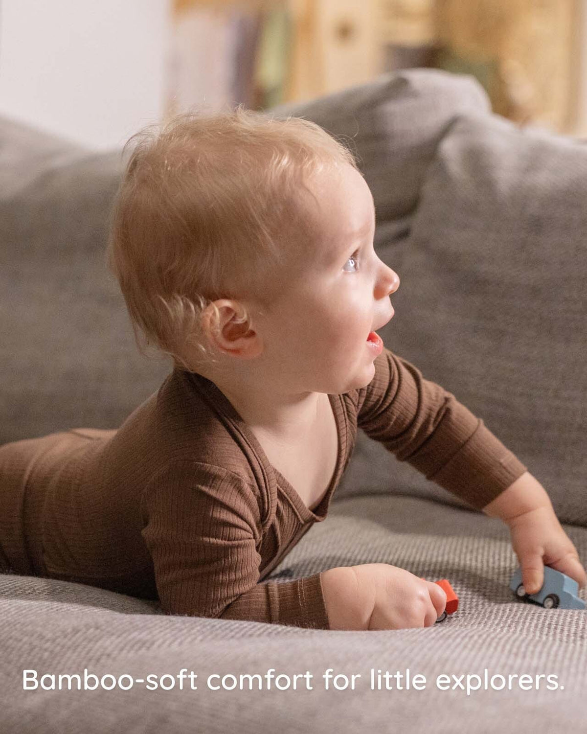 BABYGO® Mocha Long Ribbed Bodysuit & Leggings