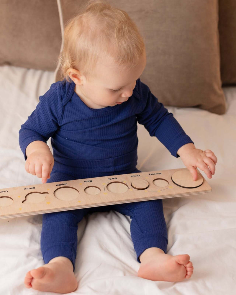 BABYGO® Navy Long Ribbed Bodysuit & Leggings