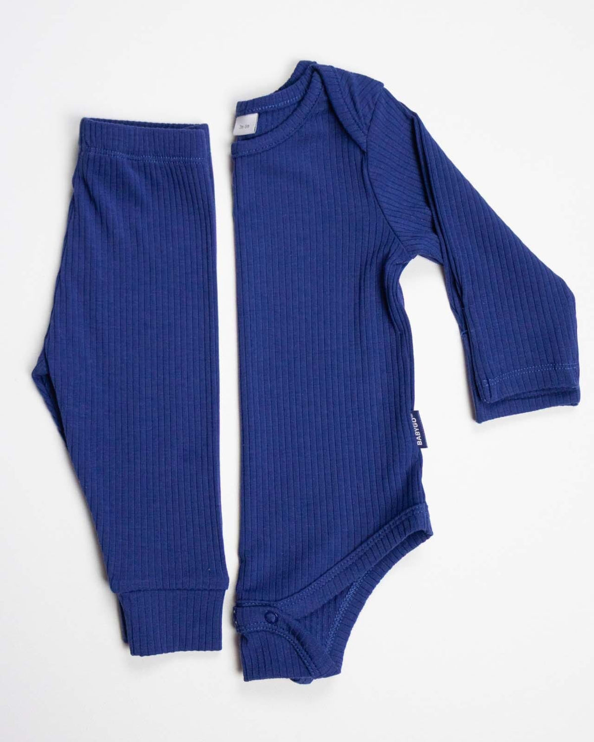 BABYGO® Navy Long Ribbed Bodysuit & Leggings