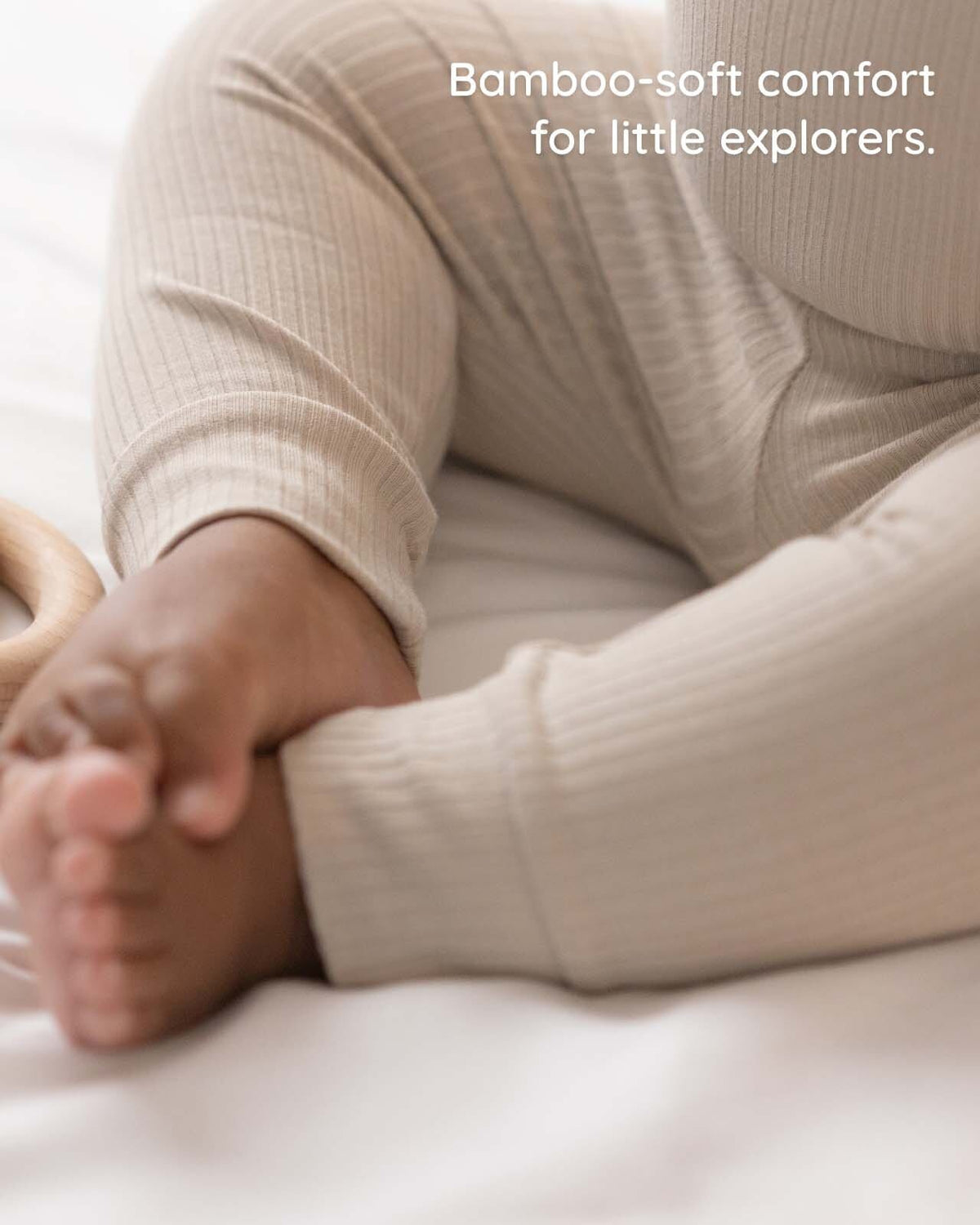 BABYGO® Oatmeal Long Ribbed Bodysuit & Leggings