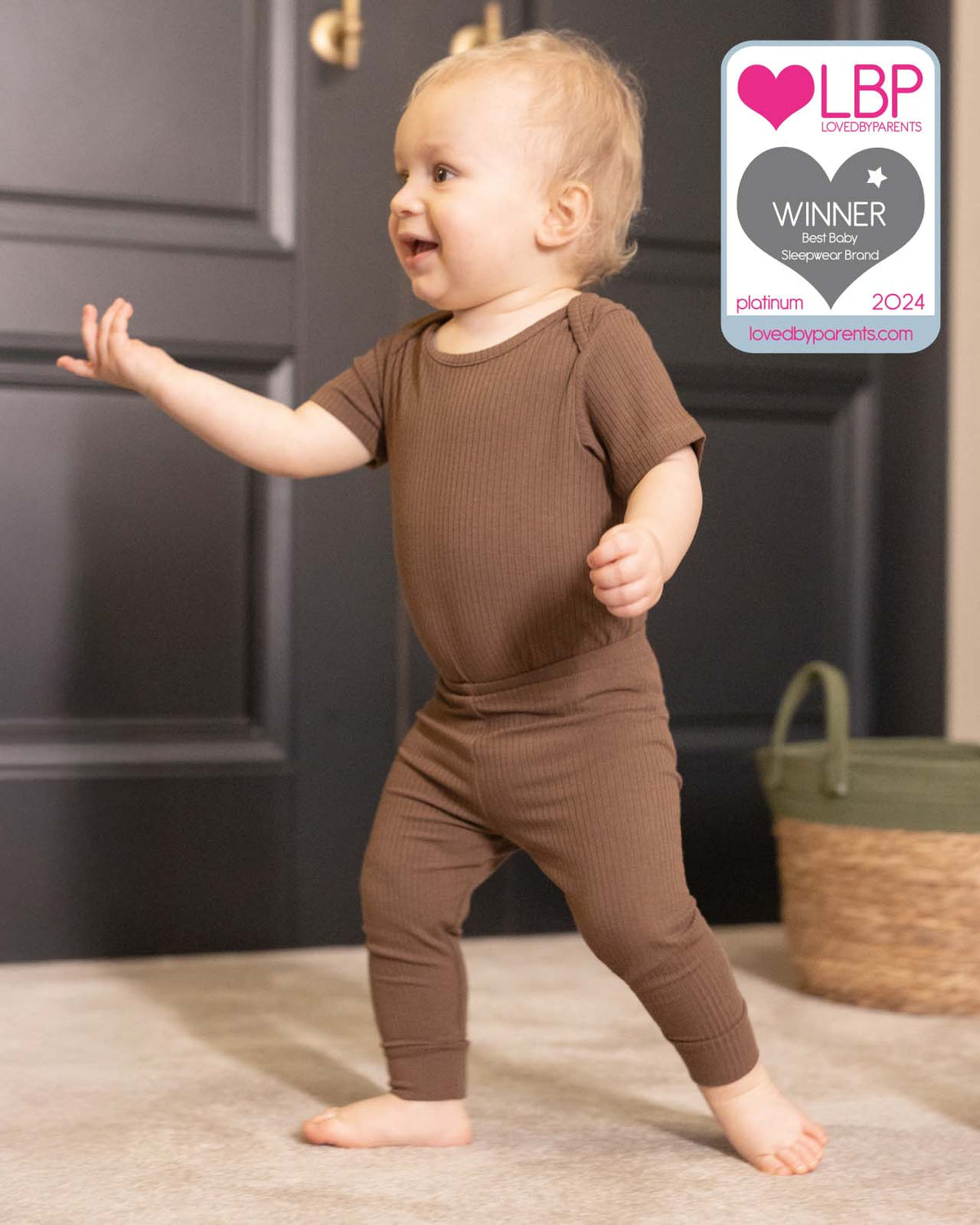 BABYGO® Ribbed Baby Leggings | 2 Pack