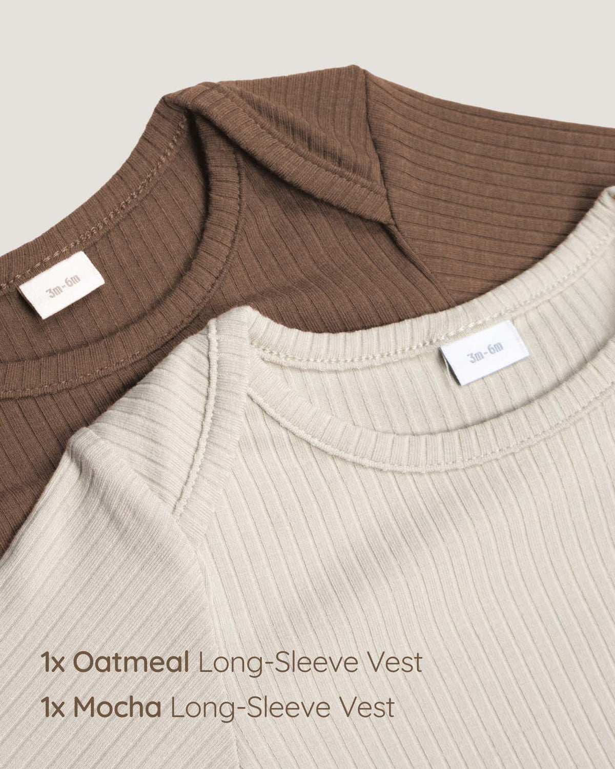 BABYGO® Long Sleeve Baby Bodysuit | 2 Pack