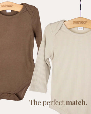 BABYGO® Long Sleeve Baby Bodysuit | 2 Pack