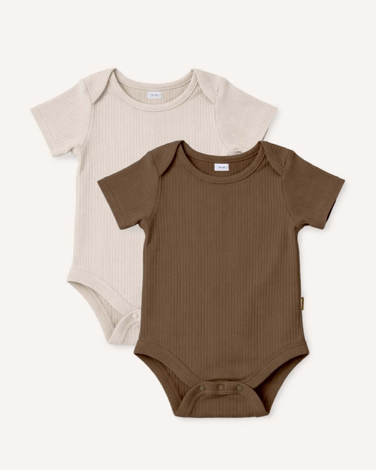 BABYGO® Short Sleeve Baby Bodysuit | 2 Pack