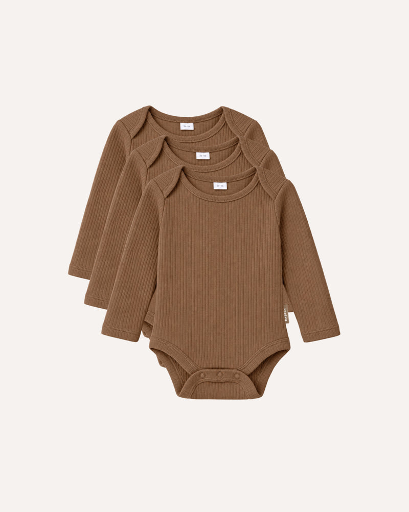 BABYGO® Long Sleeve Baby Bodysuits | 3 Pack