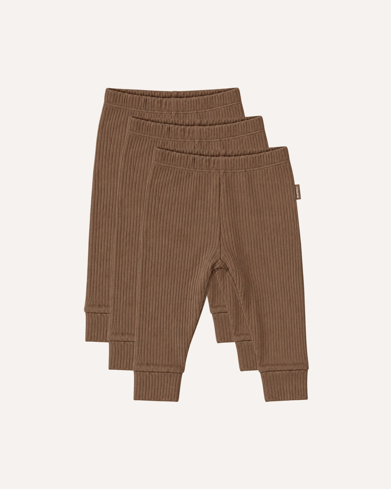 BABYGO® Ribbed Baby Leggings | 3 Pack