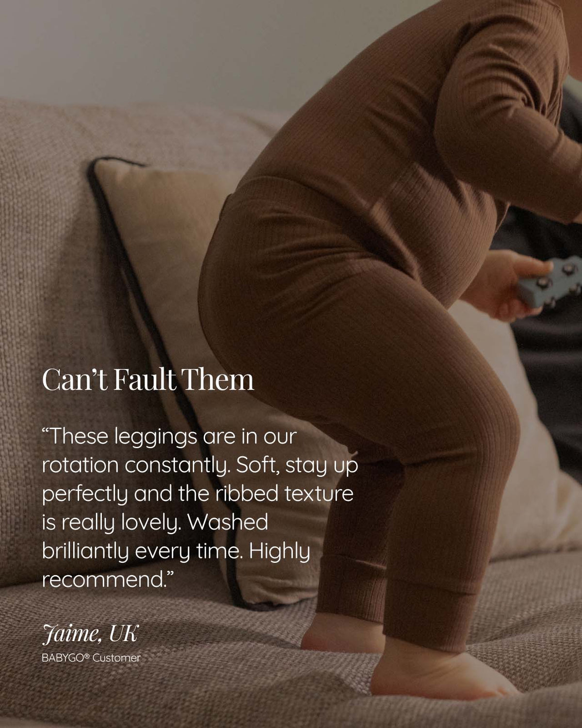BABYGO® Ribbed Baby Leggings