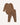 Mocha long sleeve baby bodysuit and ribbed leggings set