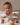 Baby wearing short sleeve baby bodysuits, 2 pack in mocha and oatmeal, view 4