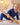 Baby wearing a navy ribbed long sleeve bodysuit and leggings set, view 2
