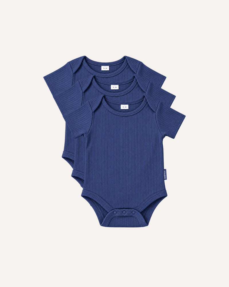 BABYGO® Short Sleeve Baby Bodysuits | 3 Pack