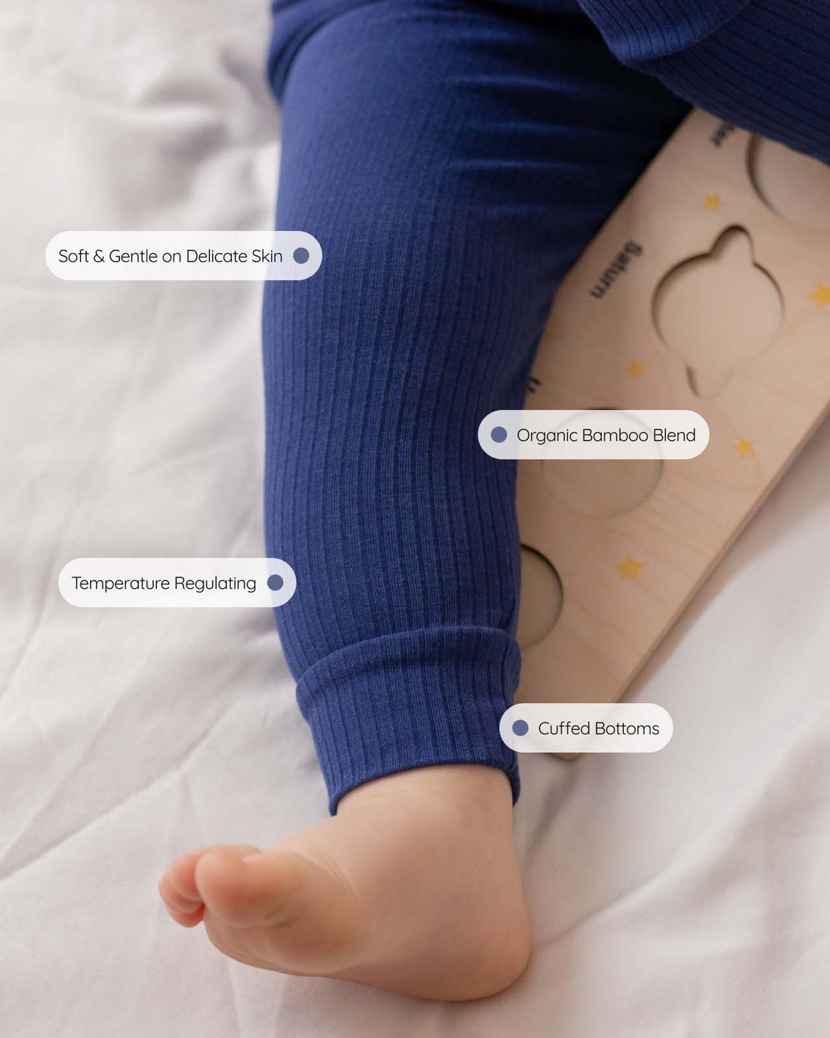 BABYGO® Ribbed Baby Leggings