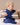 Baby wearing a navy ribbed short sleeve bodysuit and leggings set, view 4