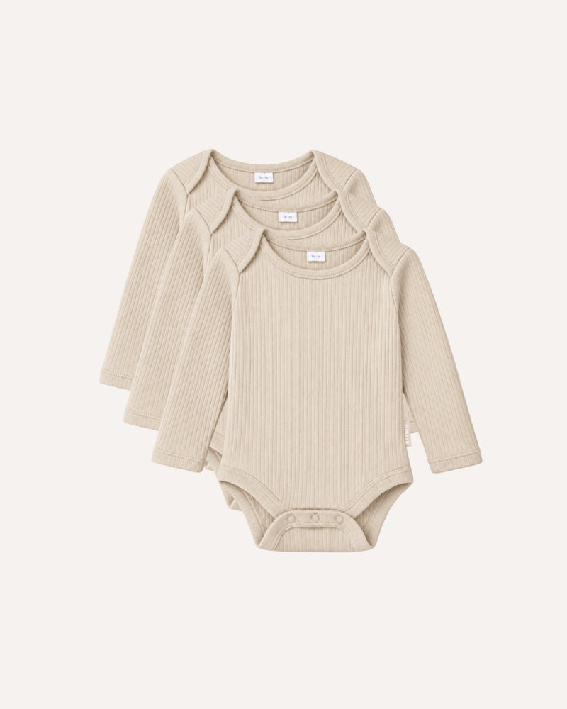 BABYGO® Long Sleeve Baby Bodysuits | 3 Pack