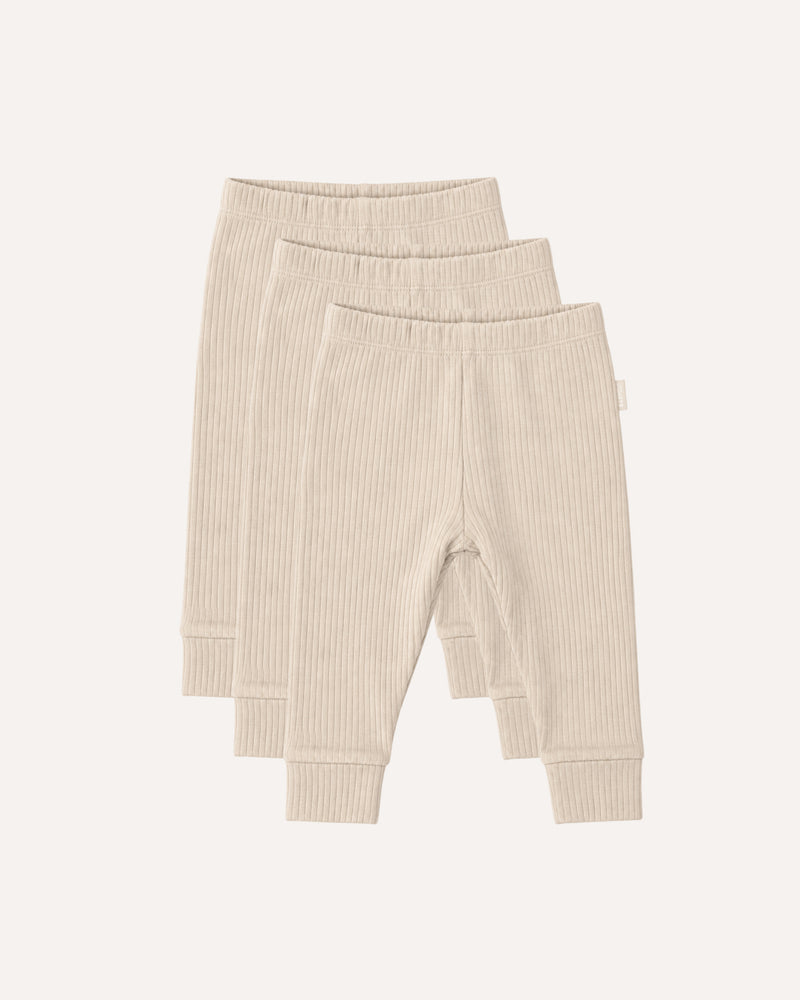 BABYGO® Ribbed Baby Leggings | 3 Pack