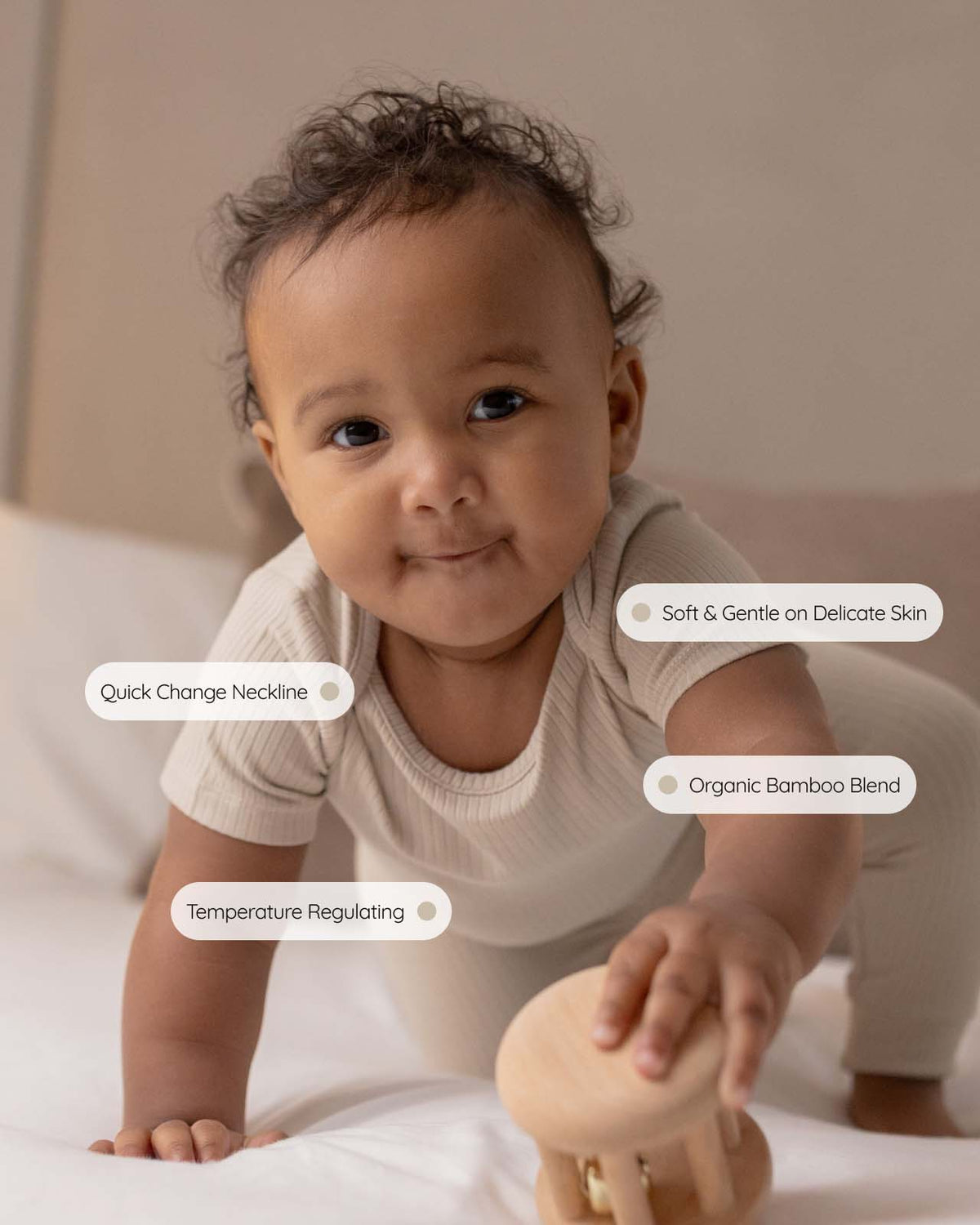 BABYGO® Short Sleeve Baby Bodysuit