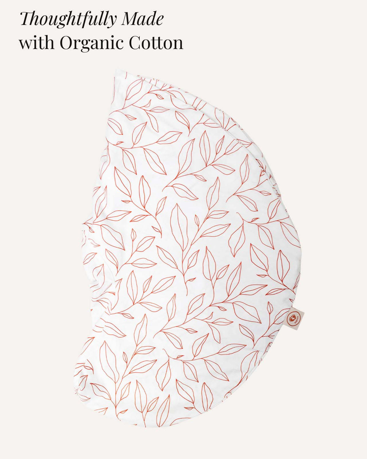BABYGO® Orange Leaf Nursing Pillow Cover