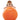 child on orange peanut ball