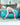 child on blue peanut ball
