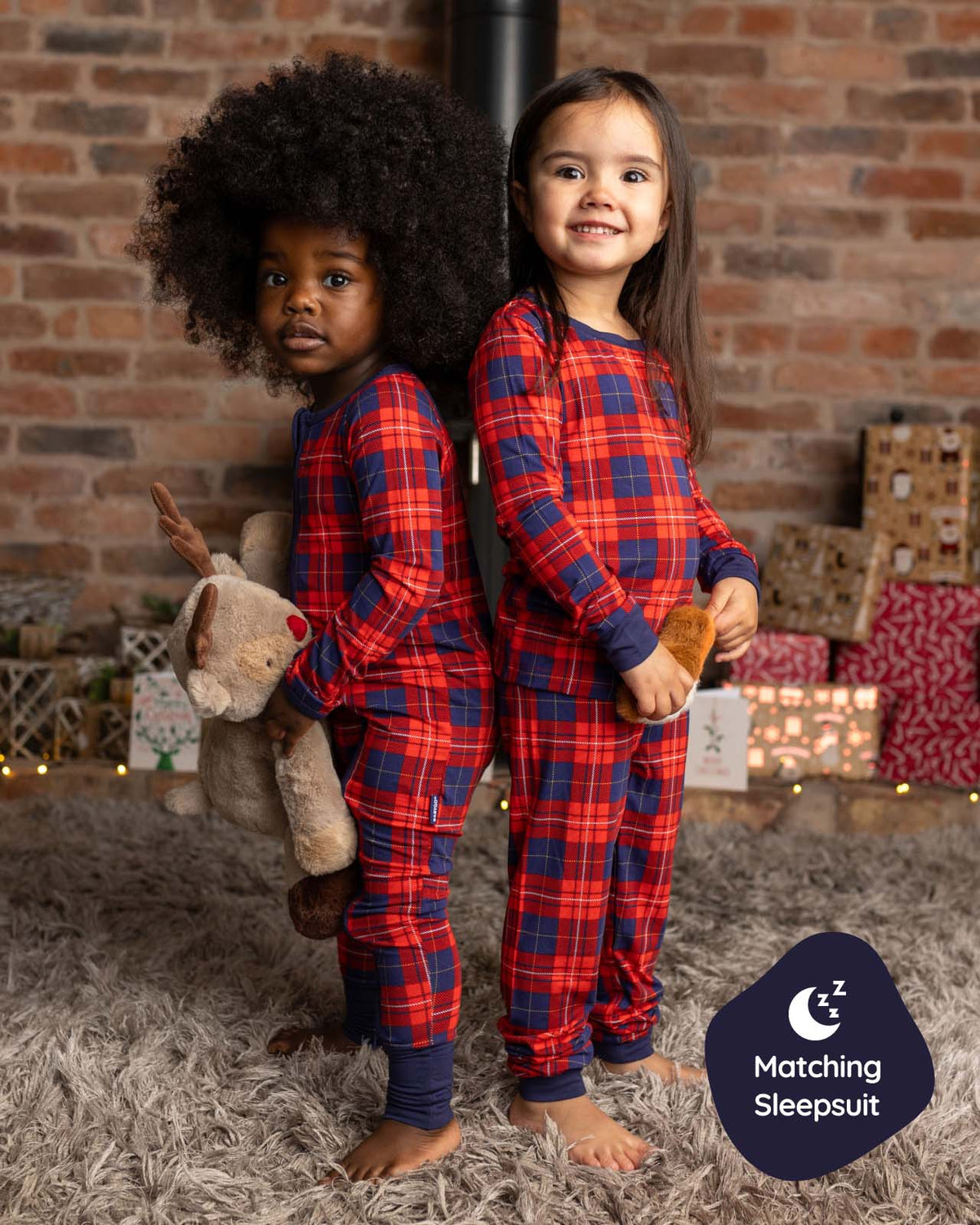 matching tartan pjs