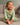 Baby wearing a sage ribbed long sleeve bodysuit and leggings set, view 2