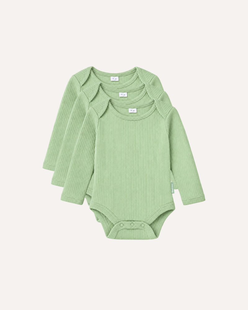 BABYGO® Long Sleeve Baby Bodysuits | 3 Pack