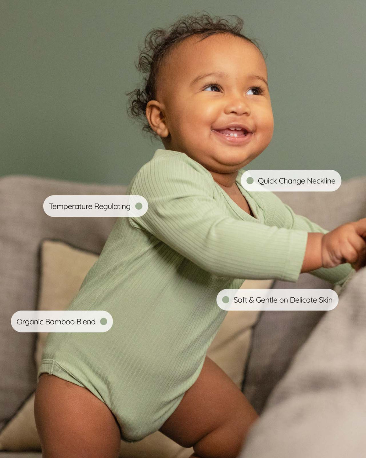 BABYGO® Long Sleeve Baby Bodysuit