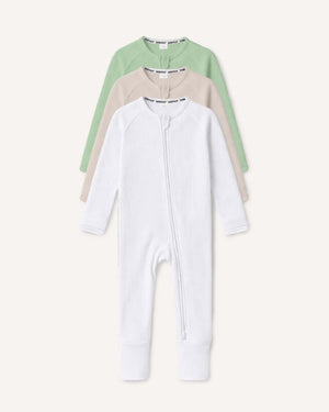 BABYGO® Zip Sleepsuit | 3 Pack