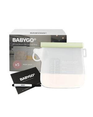 BABYGO® Reusable Silicone Breast Milk Bags (5 Pack)
