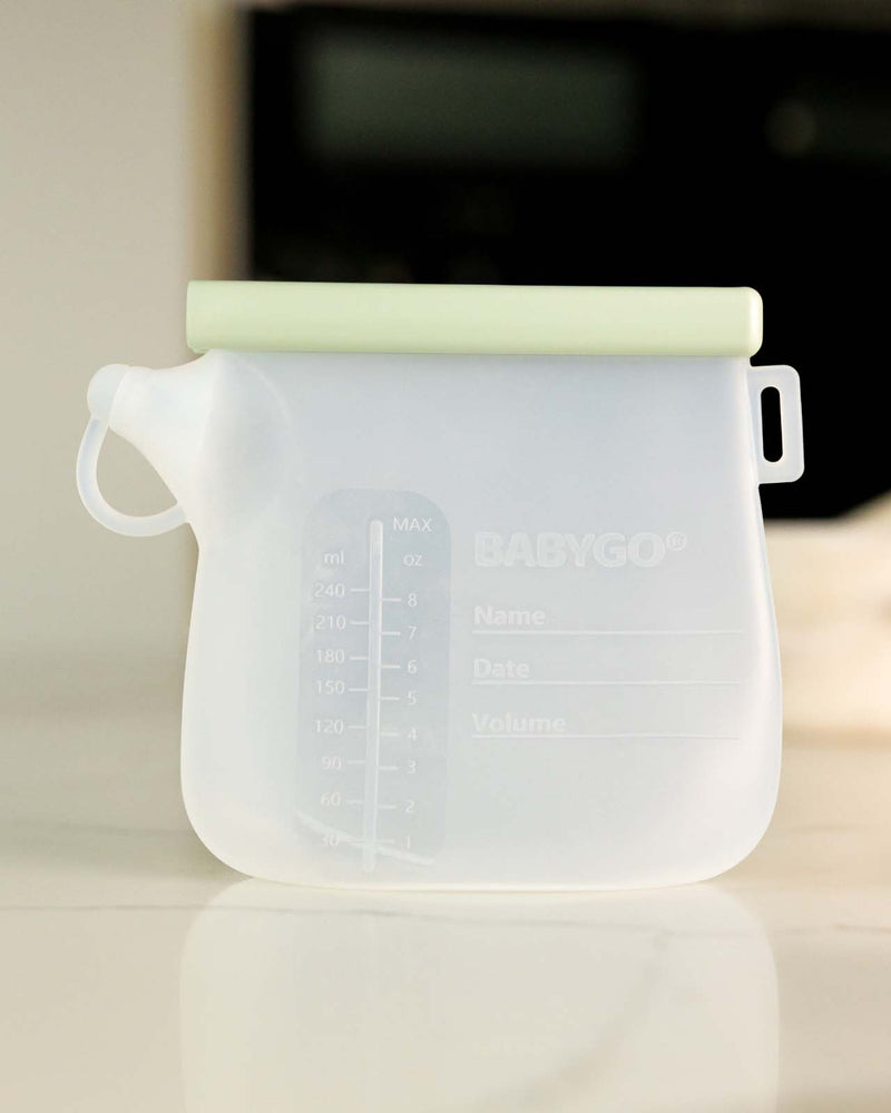 BABYGO® Reusable Silicone Breast Milk Bags (5 Pack)