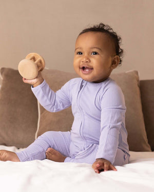ribbed zip sleepsuit