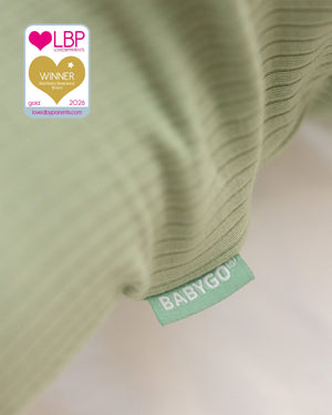 BABYGO® Sage Ribbed Zip Sleepsuit