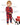 baby wearing tartan baby grow